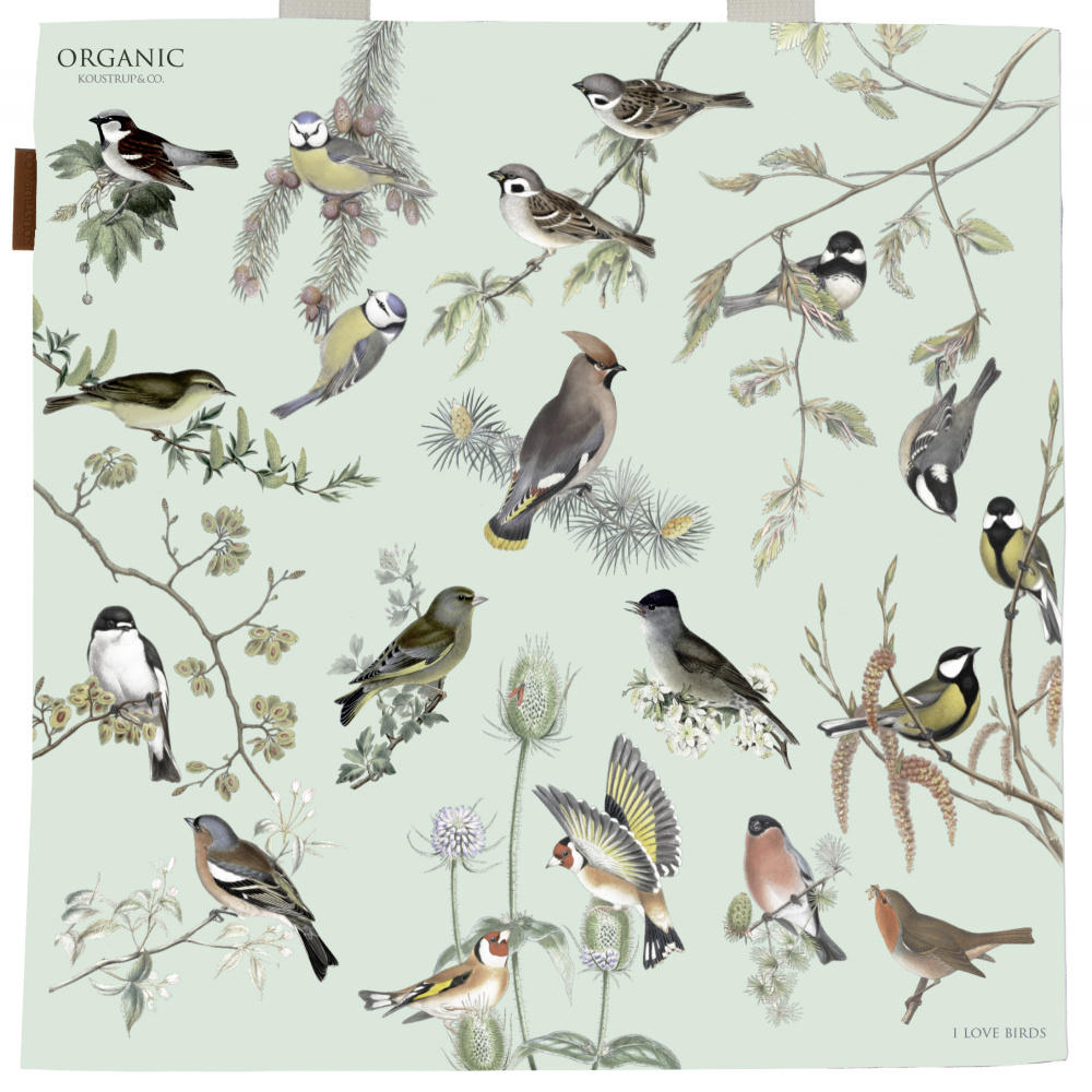 Sac en tissu Koustrup & Co. - oiseaux du jardin - Image 2