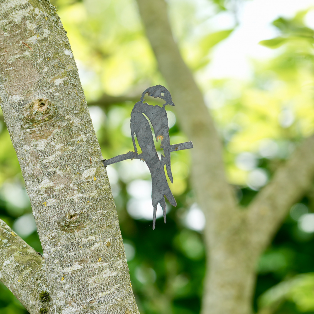 Metalbird bird in Corten steel - small swallow - Image 2