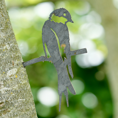 Metalbird oiseau en acier Corten - petite hirondelle