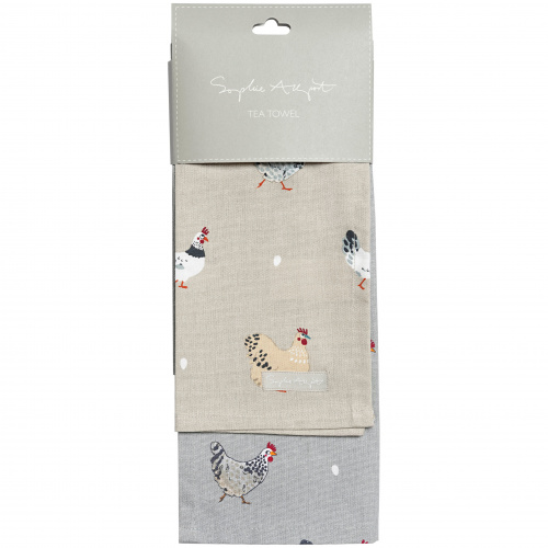 Sophie Allport Geschirrtuch - Lay A Little Egg Hen, 2 Stk.