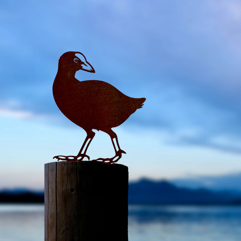 Metalbird bird in corten steel - blizzard - Image 2