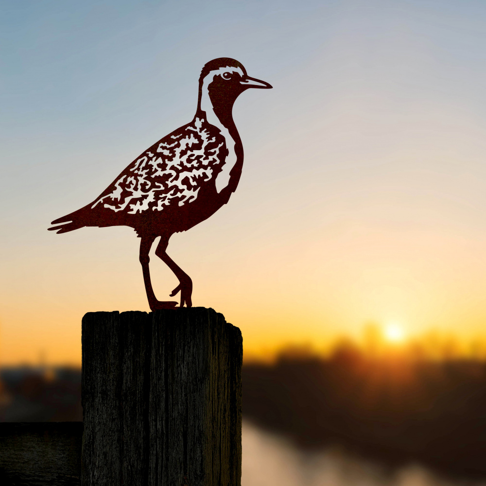 Metalbird fugl i cortenstål - hjejle - Billede 2