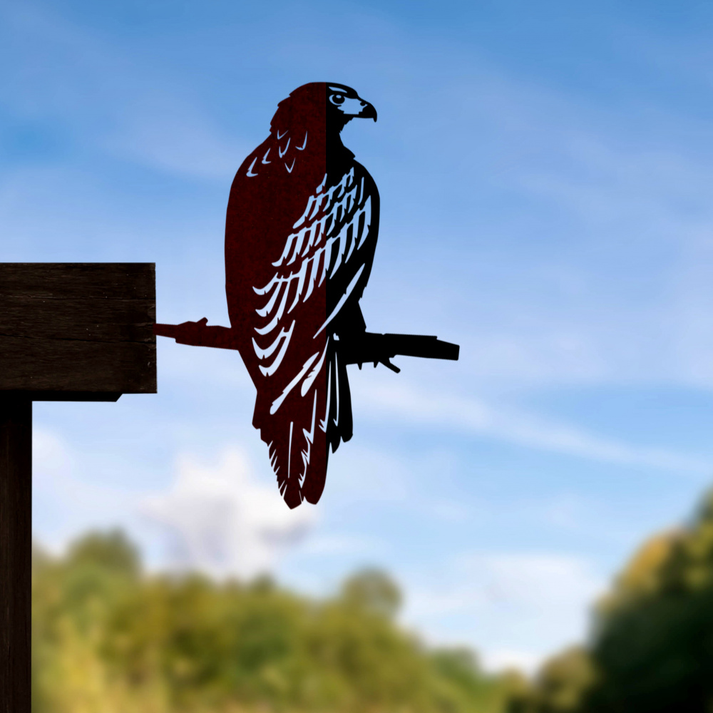 Metalbird bird in corten steel - eagle - Image 2