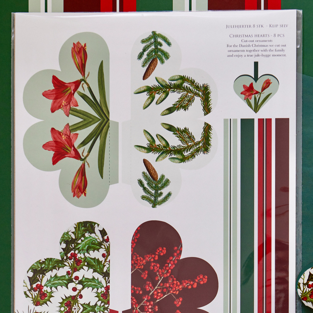 Koustrup & Co. Weihnachtsherzen zum Selberschneiden – rot - Bild 2