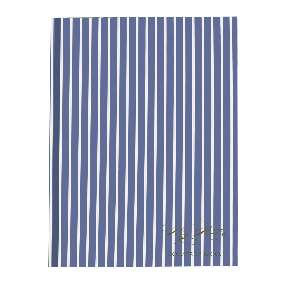 Carnet Koustrup & Co. - bleu rayé - Image 2