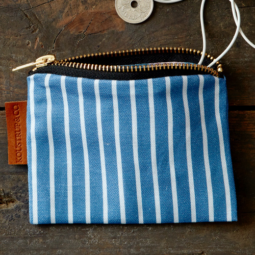 Koustrup & Co. porte-monnaie - bleu rayé