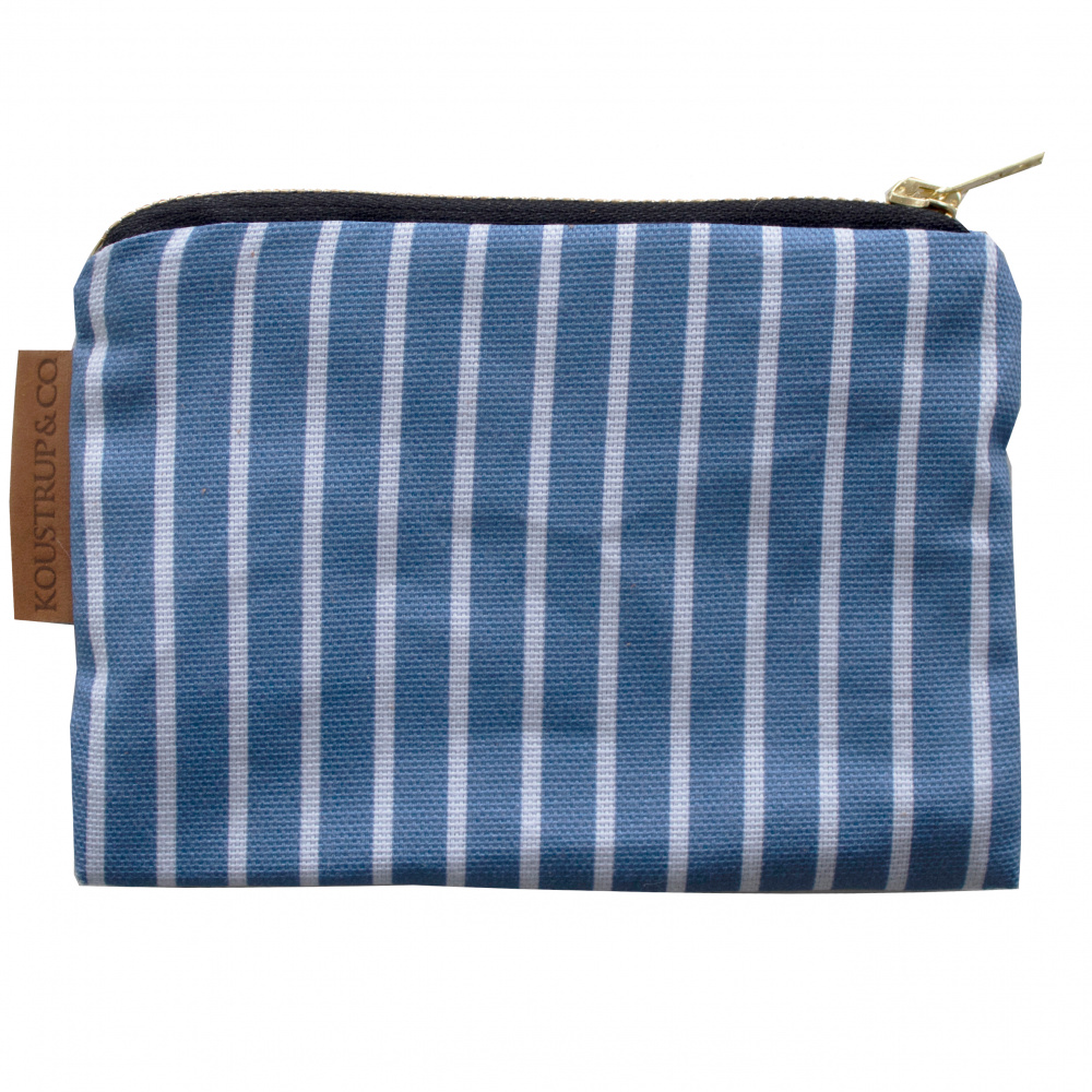 Koustrup & Co. purse - striped blue - Image 2