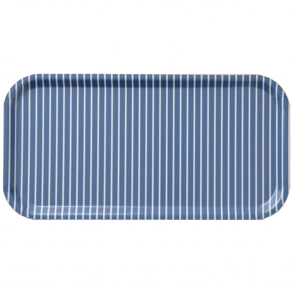 Koustrup & Co. bakke, 43x22 - blå striber - Billede 2