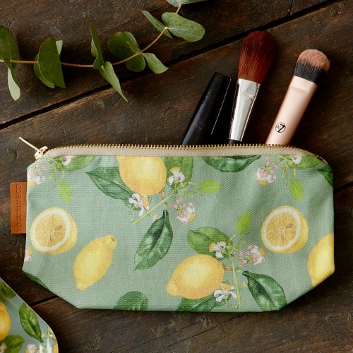 Koustrup & Co. trousse de maquillage avec base - citrons