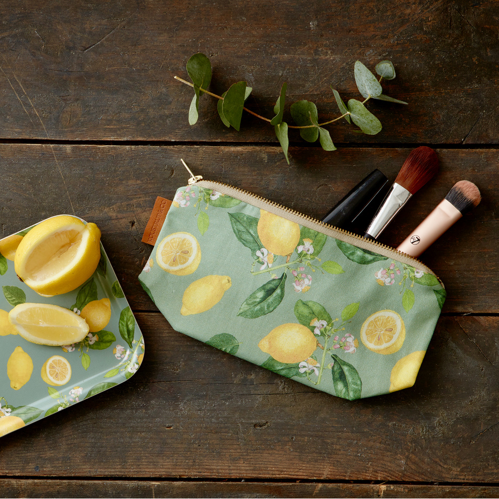 Koustrup & Co. cosmetic bag with bottom - lemons - Image 2