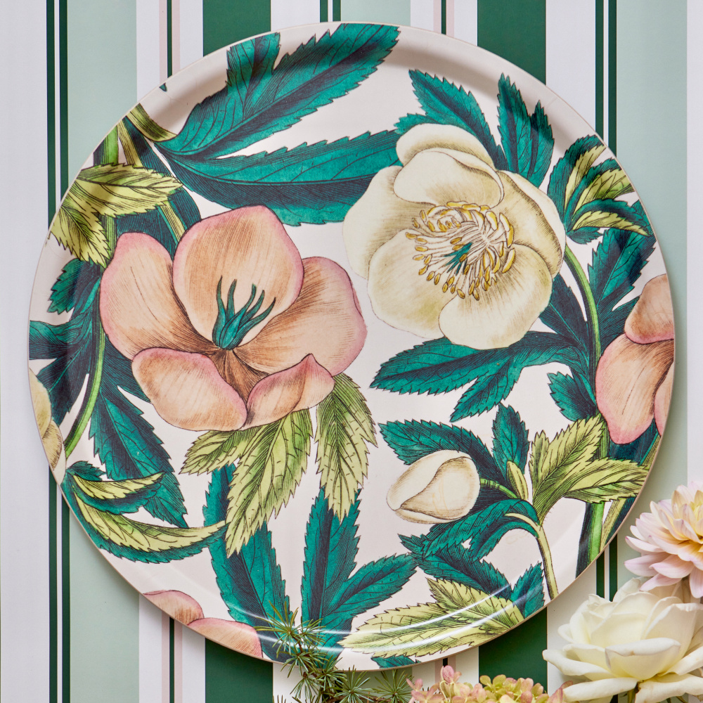Plateau Koustrup & Co., Ø38 - roses de Noël - Image 2