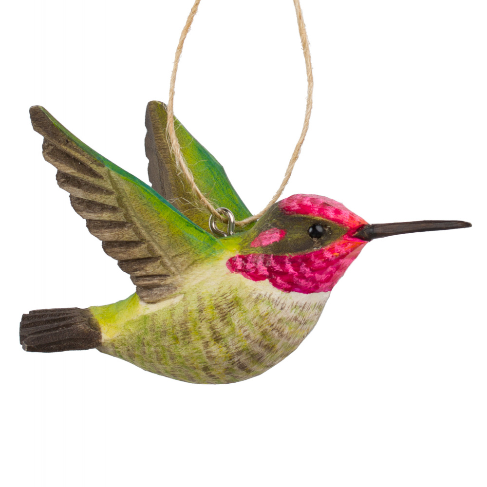 Oiseau en bois Wildlife Garden - Colibri d'Anna, 2 pièces - Image 4