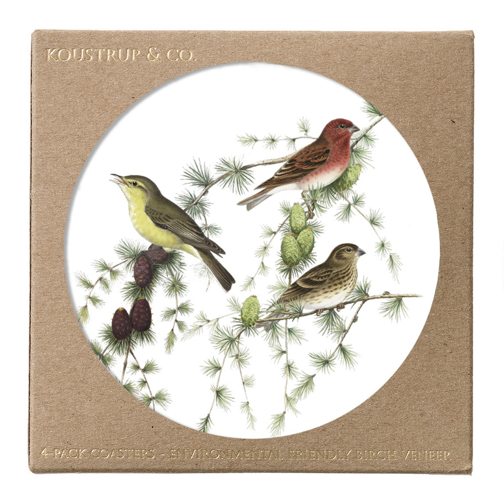 Dessous de verre Koustrup & Co. - oiseaux dans un conifère - Image 2