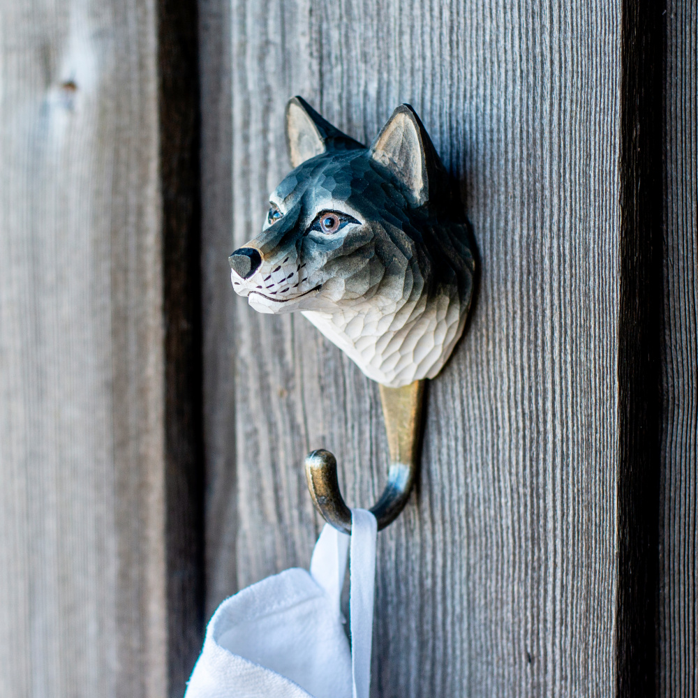 Wildlife Garden patère - loup - Image 2