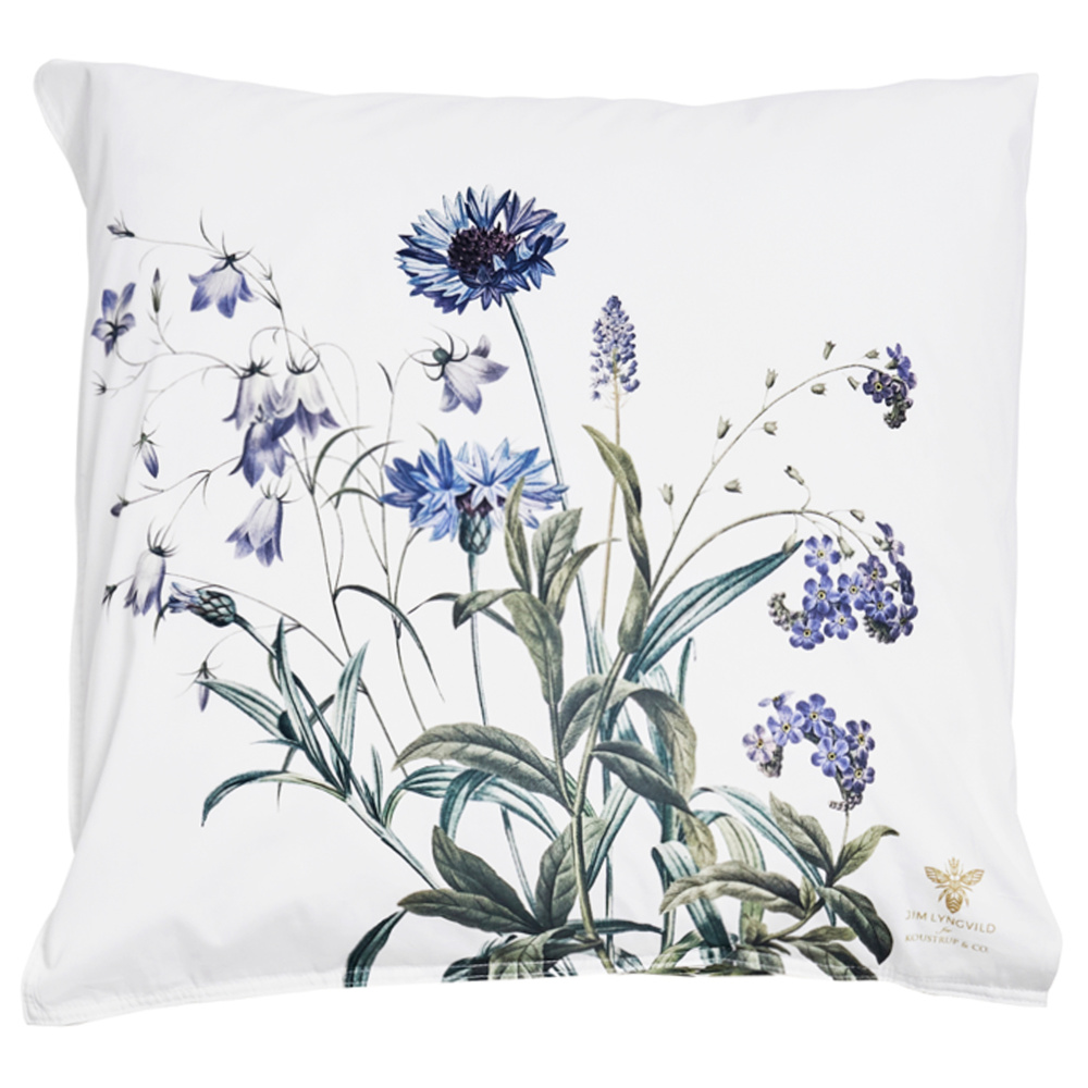 Jim Lyngvild pudebetræk, 60x63 - Blue Flower Garden - Billede 2
