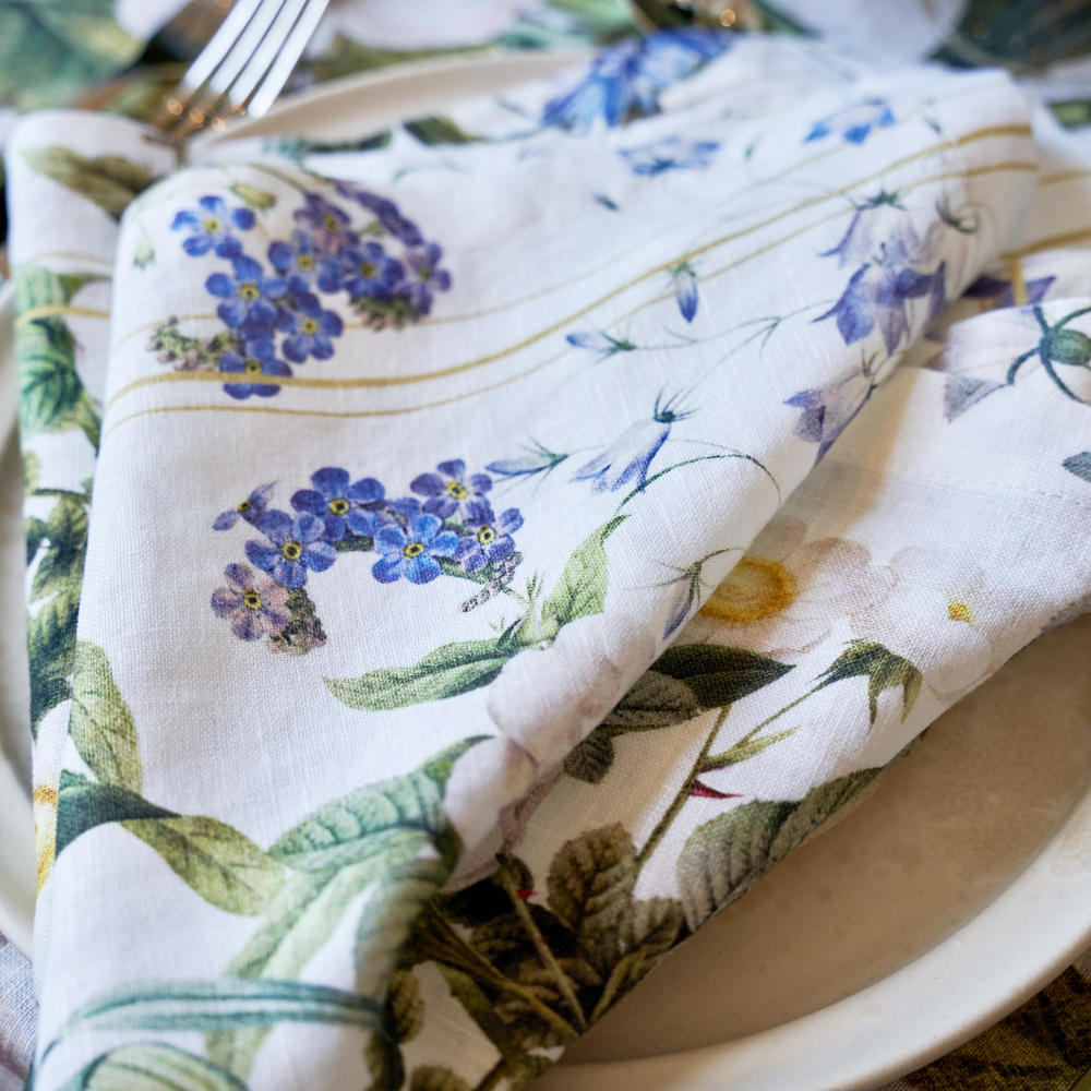 Serviette en tissu Jim Lyngvild - Blue Flower Garden - Image 3