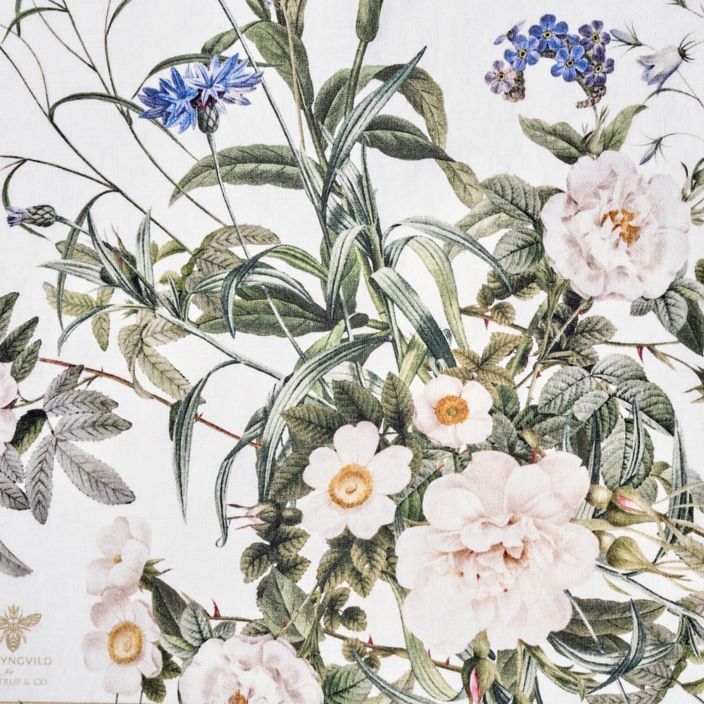 Jim Lyngvild stofserviet - Blue Flower Garden - Billede 4