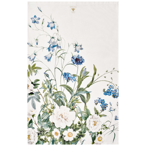 Jim Lyngvild eco theedoek - Blue Flower Garden