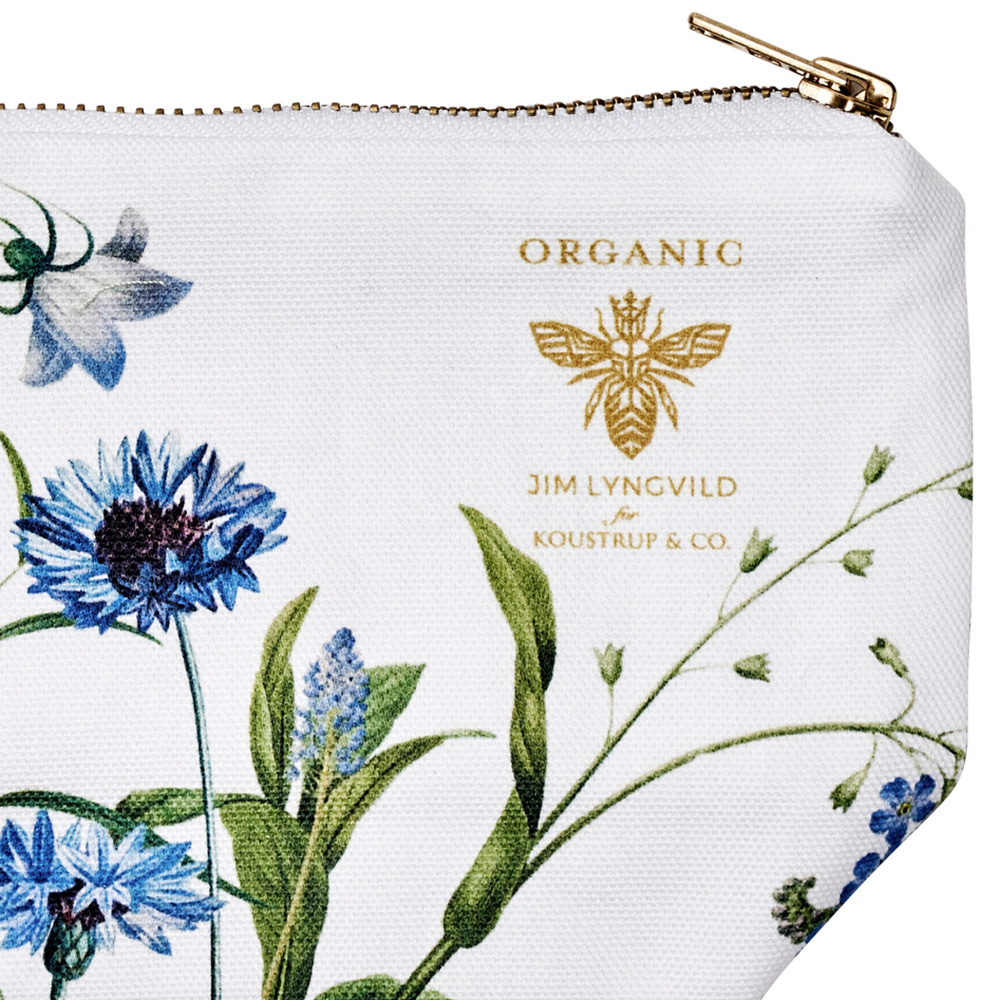 Trousse de maquillage Jim Lyngvild avec fond — Blue Flower Garden - Image 2