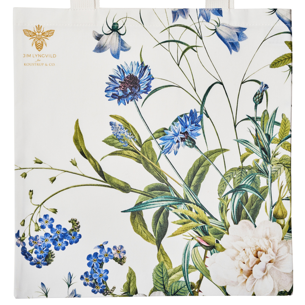 Jim Lyngvild stoffen tas - Blue Flower Garden - Afbeelding 2