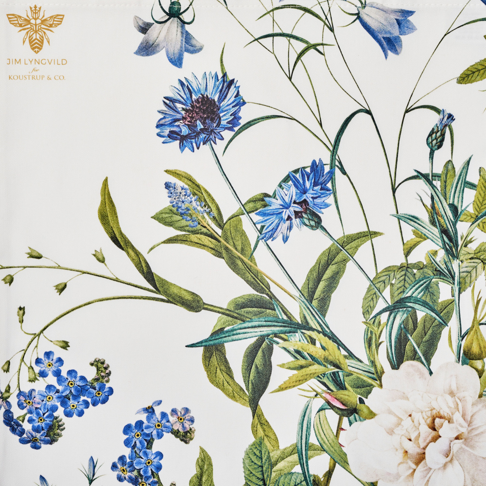 Sac en tissu Jim Lyngvild - Jardin de fleurs bleues - Image 3