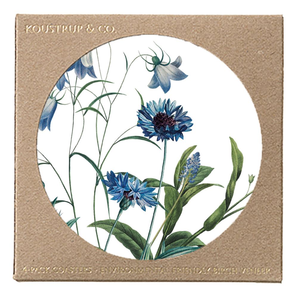 Jim Lyngvild glasonderzetters - Blue Flower Garden - Afbeelding 2