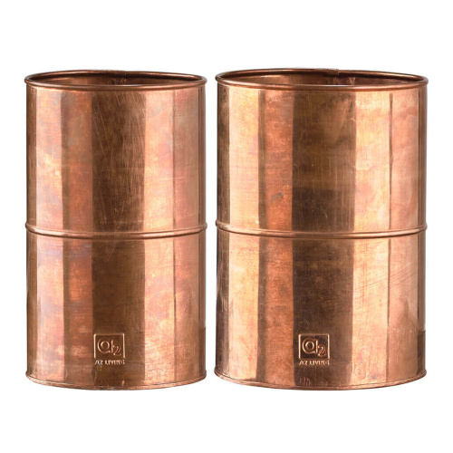 A2 Living Vasen, 2 Stk. - echtes Kupfer