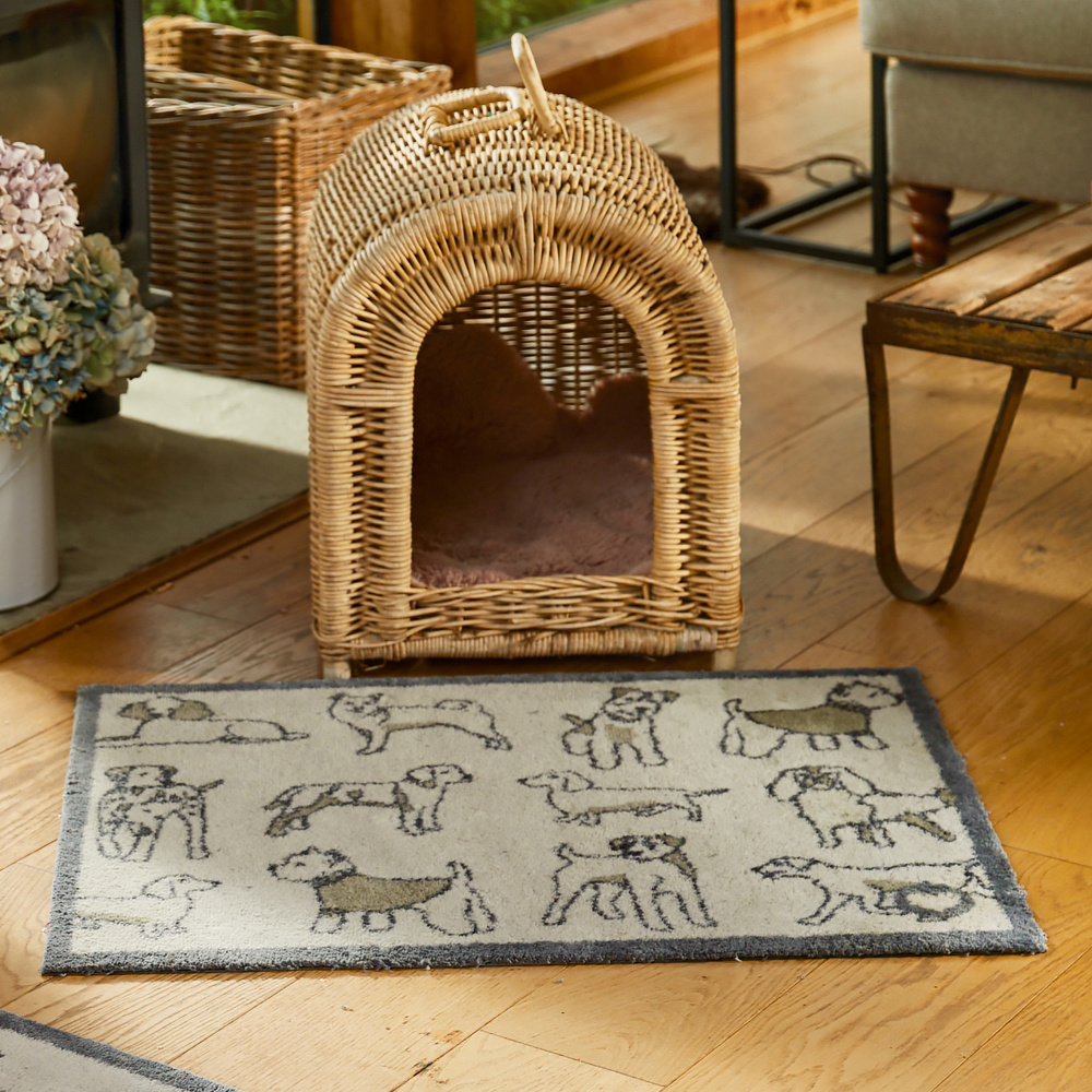 Hug Rug øko dørmåtte, 65x85 - Hunde - Billede 2