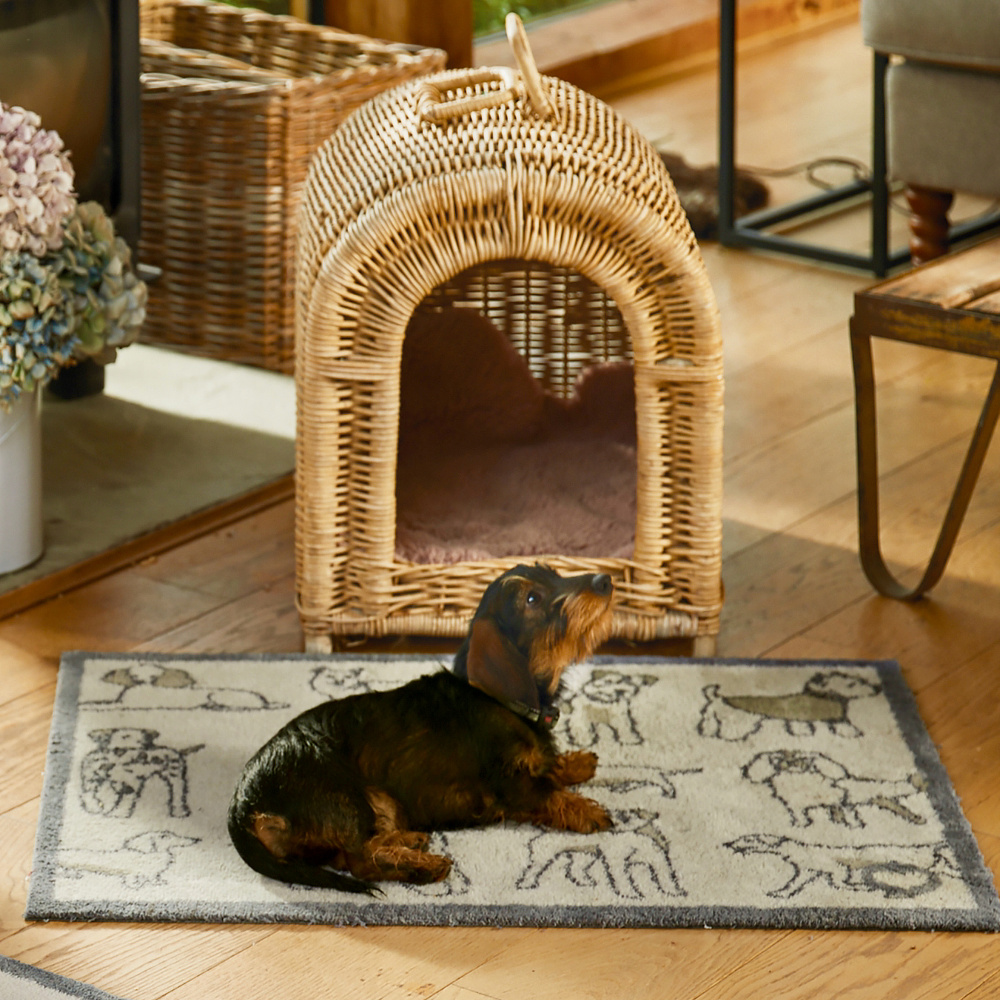 Hug Rug øko dørmåtte, 65x85 - Hunde - Billede 3