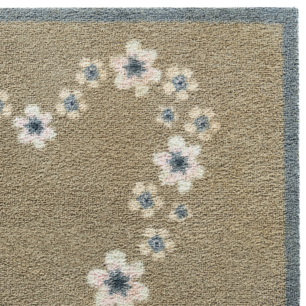 Hug Rug eco doormat, 65x85 - Floral heart - Image 3