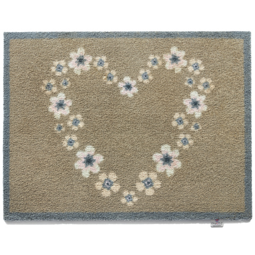 Hug Rug Öko-Fußmatte, 65x85 - Blumenherz