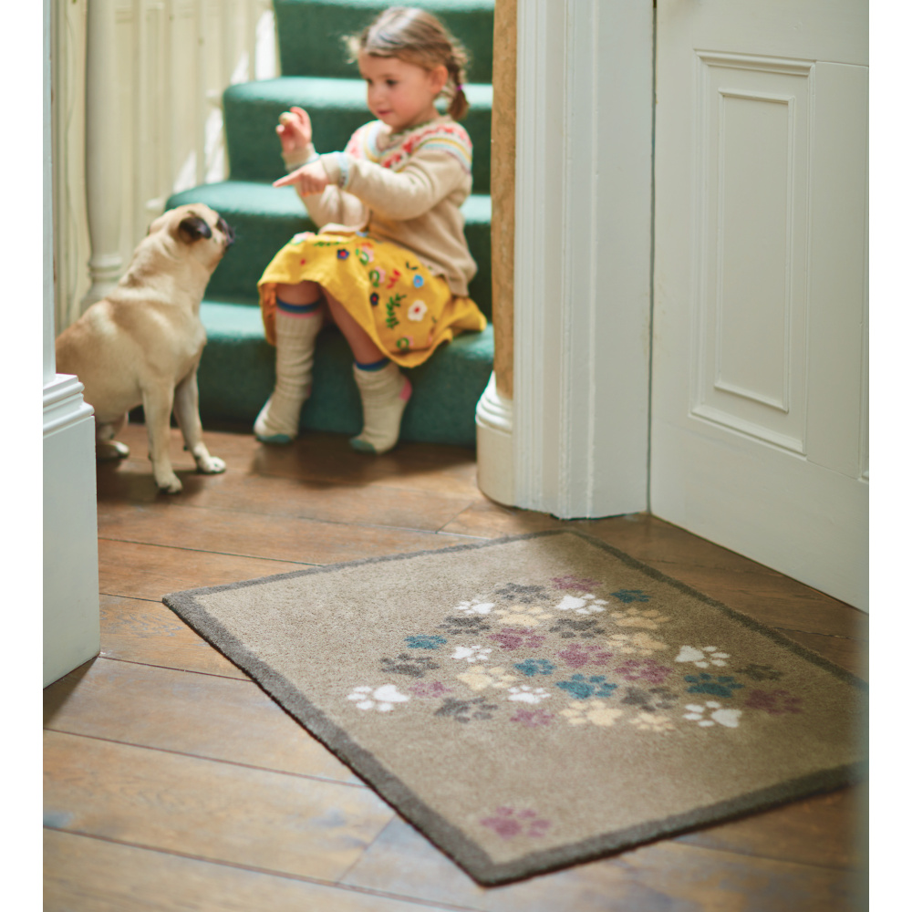 Hug Rug Eco Doormat, 65x85 - Paw Heart - Image 3