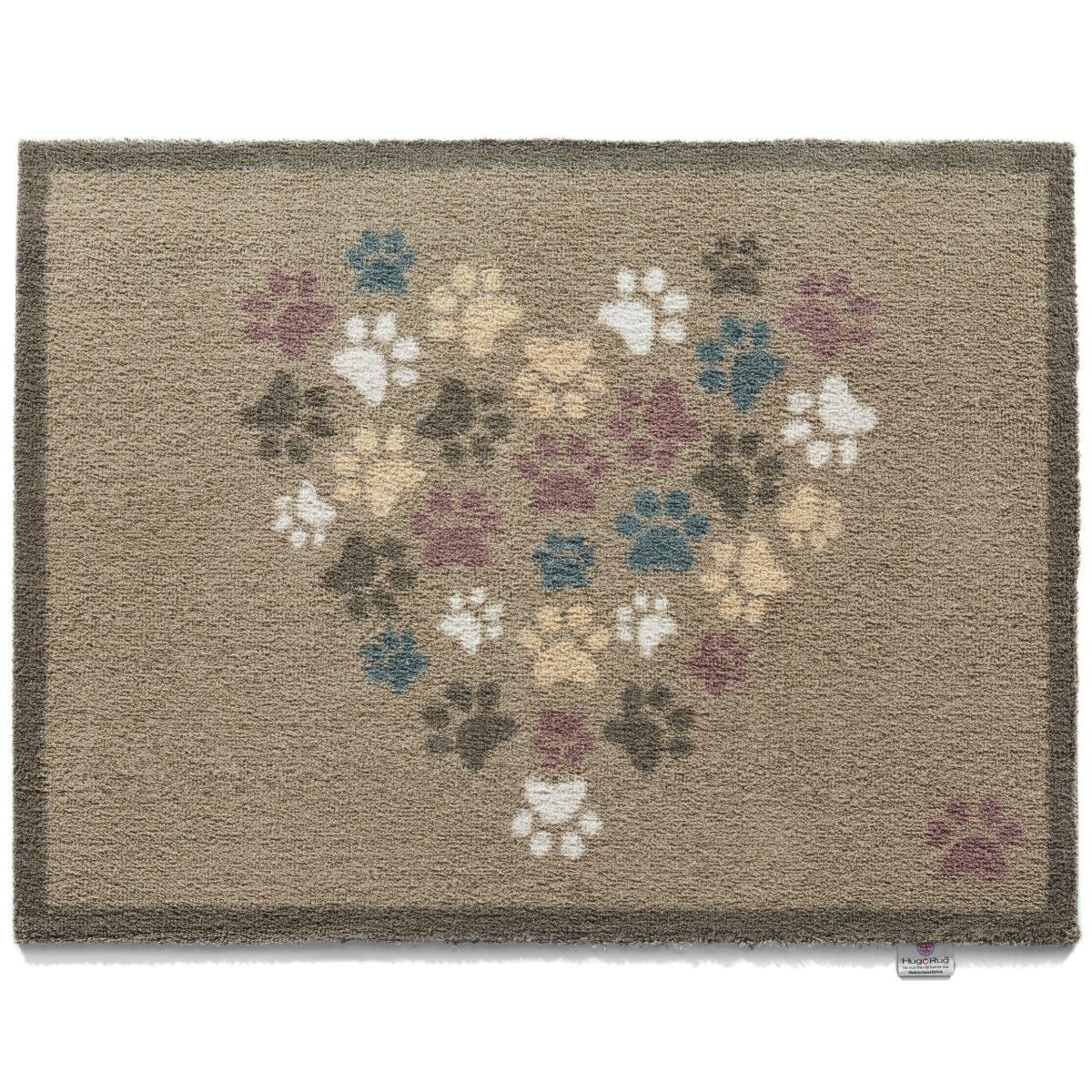 Hug Rug Öko-Fußmatte, 65x85 - Pfotenherz