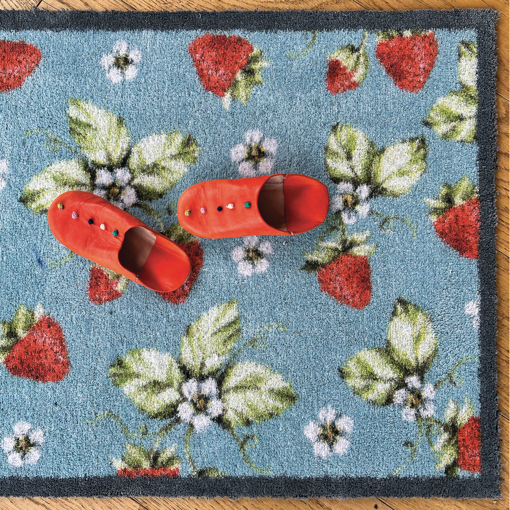 Hug Rug eco-deurmat, 65x85 - Aardbei - Afbeelding 2