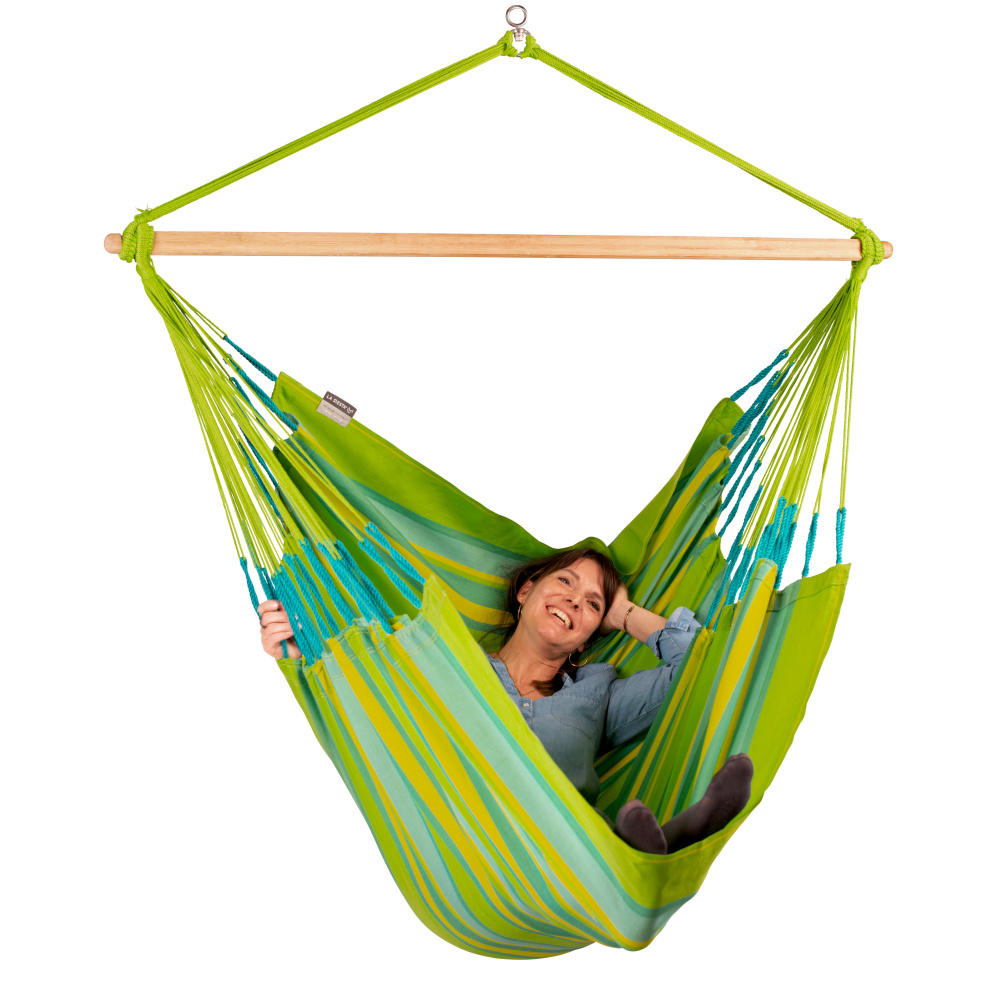 La Siesta fauteuil suspendu, king-size - vert citron - Image 2