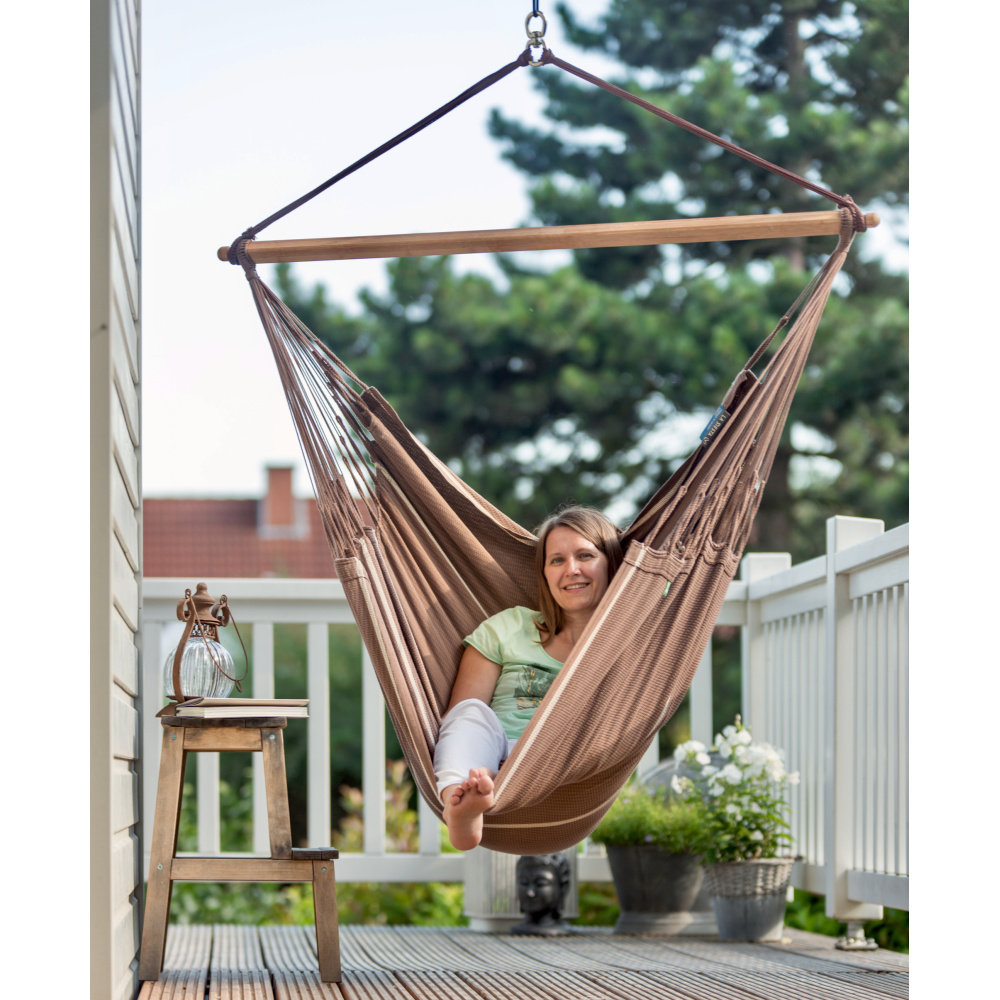 La Siesta hangstoel, kingsize, eco - Chocolate - Afbeelding 3