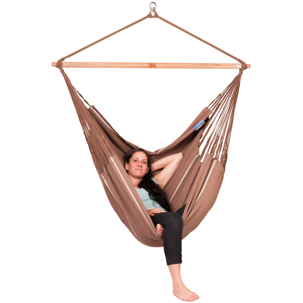 La Siesta hangstoel, kingsize, eco - Chocolate - Afbeelding 4