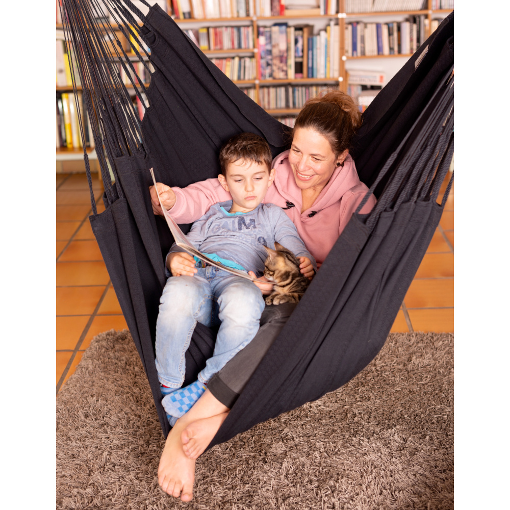 La Siesta fauteuil suspendu, king-size, éco - Onyx - Image 3