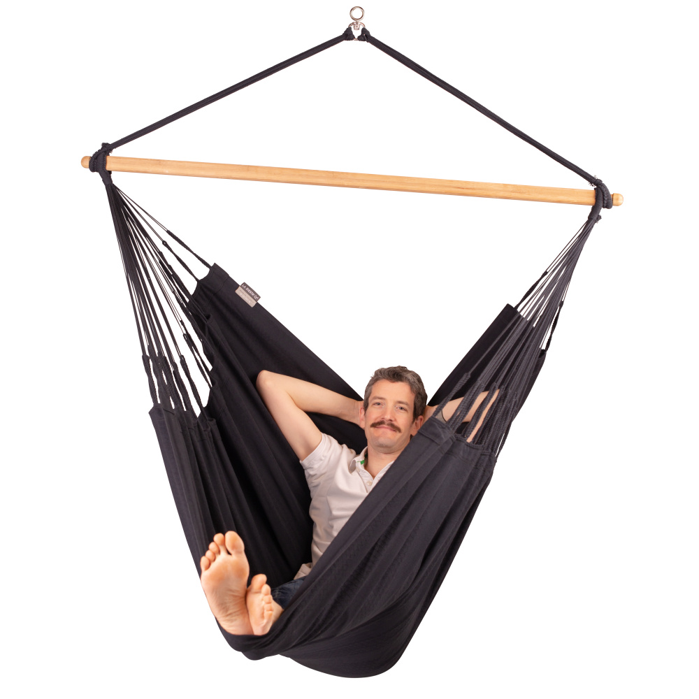 La Siesta fauteuil suspendu, king-size, éco - Onyx - Image 4