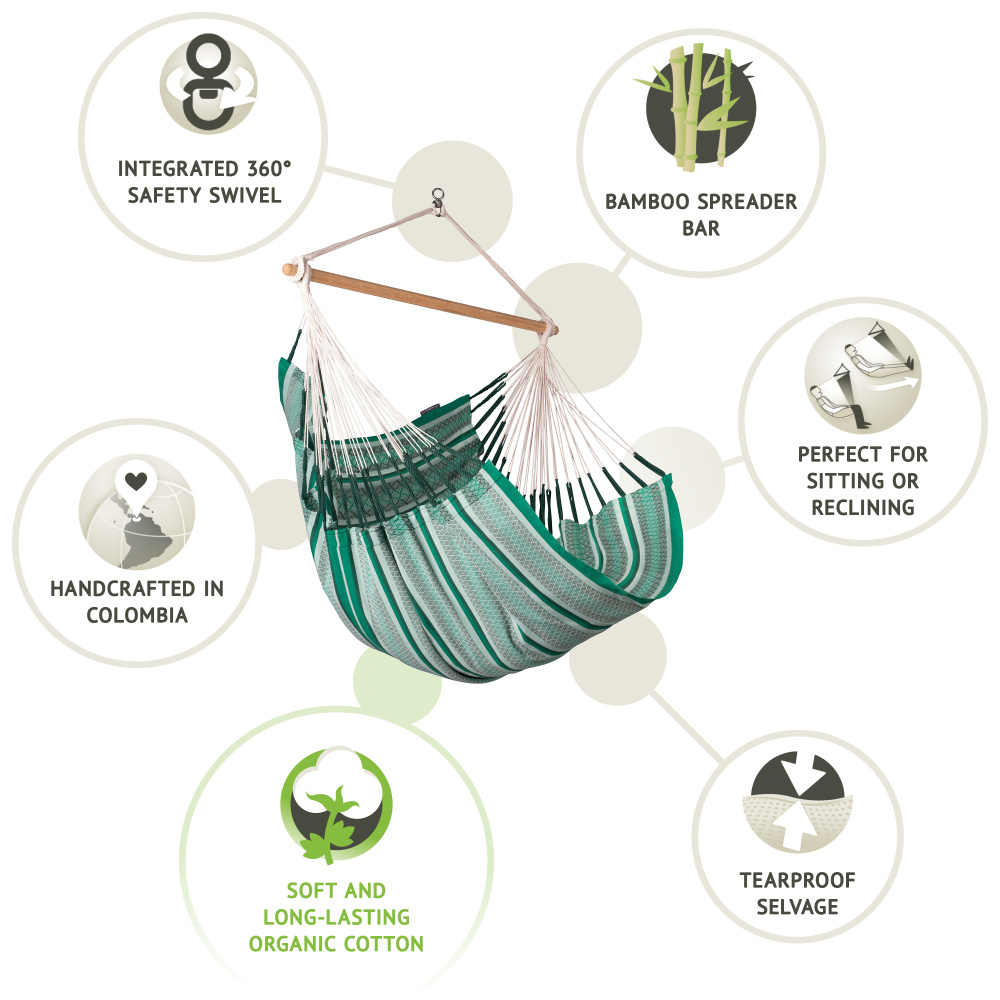 La Siesta hangstoel, comfort, eco - Agave - Afbeelding 6