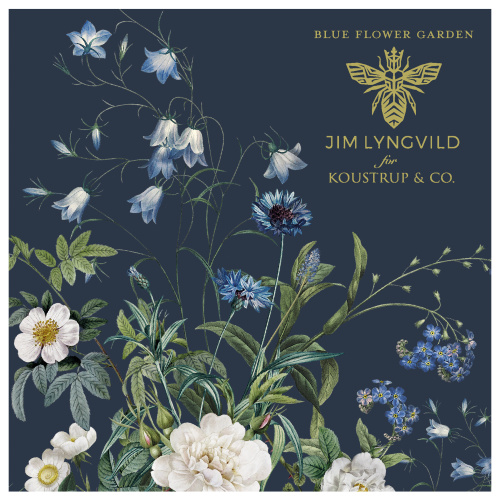 Koustrup & Co. porte-cartes - Jardin de fleurs bleues