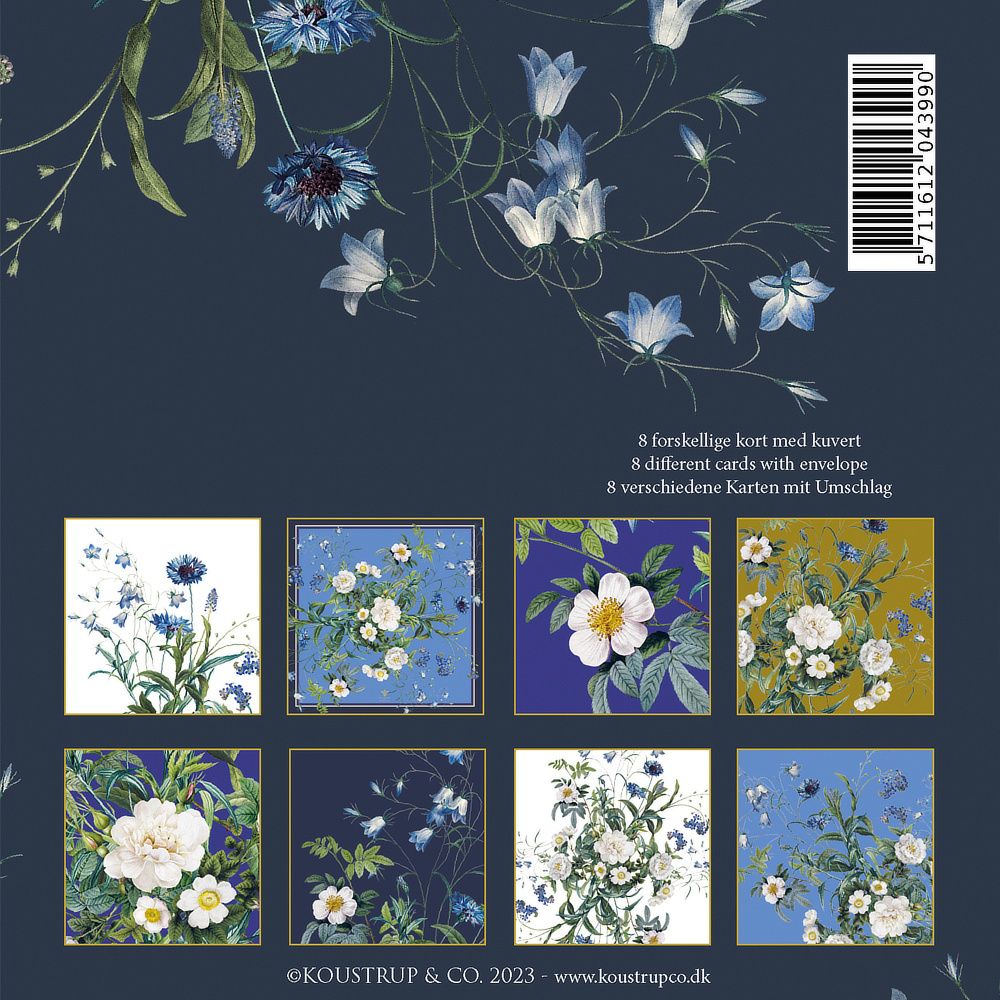 Koustrup & Co. kortmapp - Blue Flower Garden - Bild 2