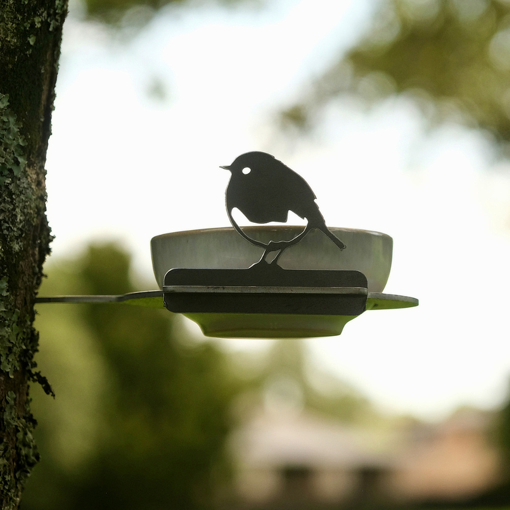 Metalbird support pour bain d'oiseaux en acier corten - Image 3