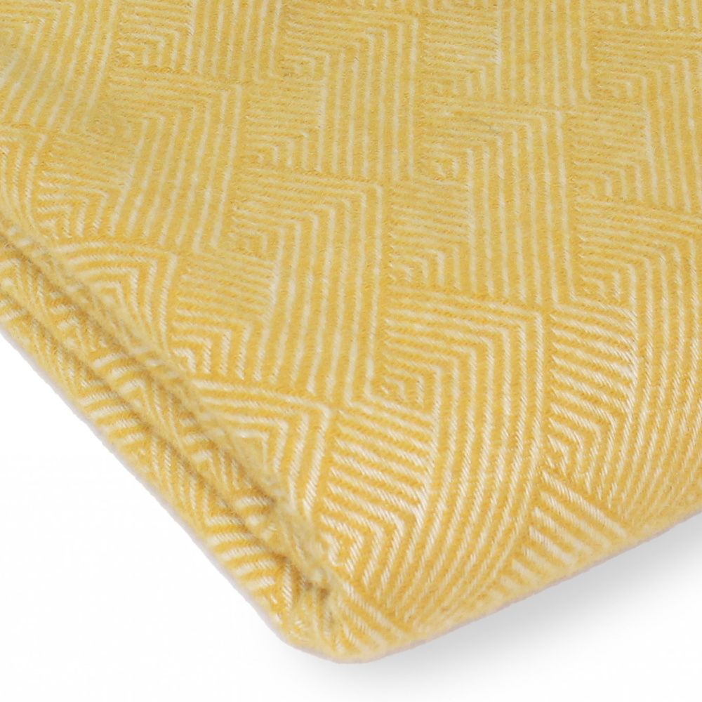 Tweedmill Wool Throw - Tuscan Yellow - Image 2