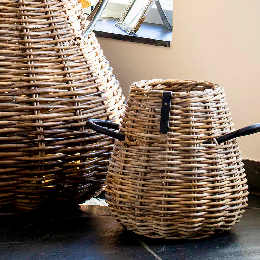A2 Living rotan mand, peervormig - Ø30 x 29 - Afbeelding 4