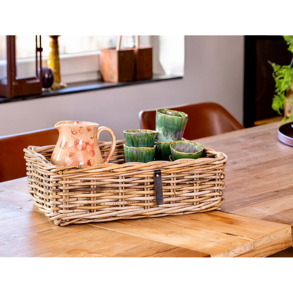 A2 Living rattanbakke, firkantet - 45 x 32 - Billede 3