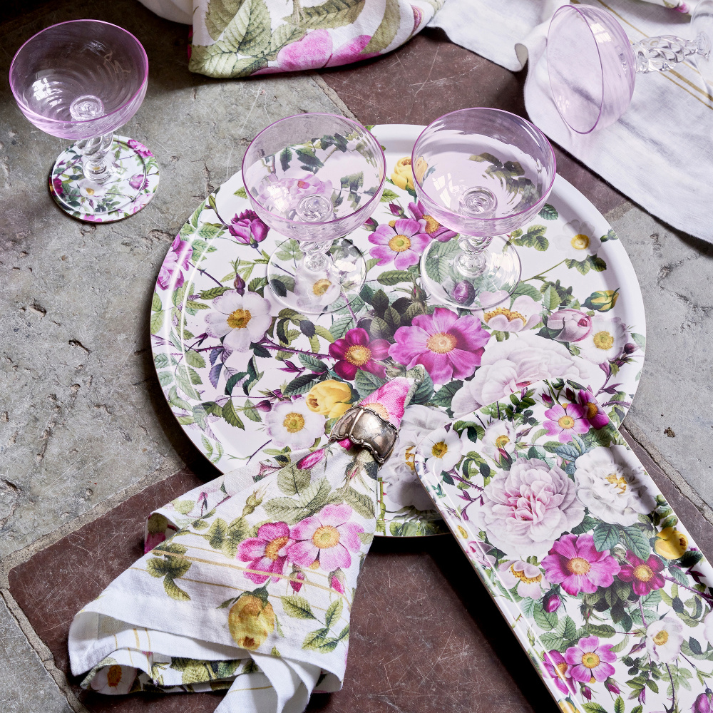 Jim Lyngvild dienblad, Ø38 - Rose Flower Garden - Afbeelding 3