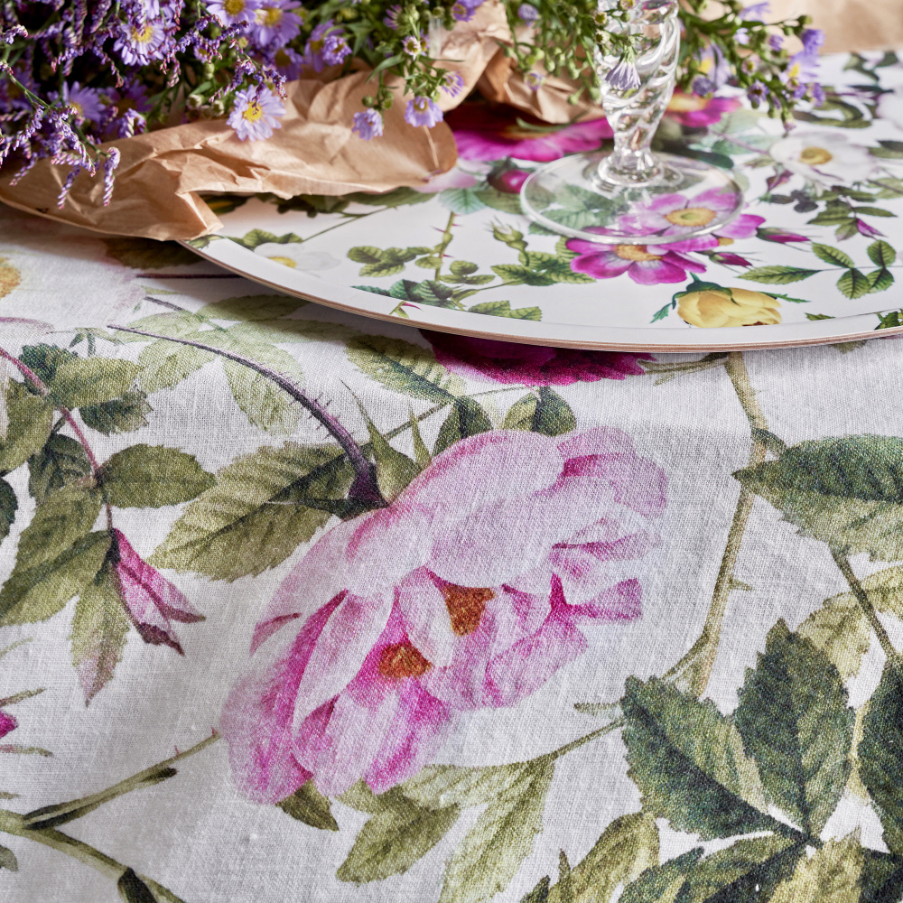 Jim Lyngvild tafelkleed, 350 cm - Rose Flower Garden - Afbeelding 6