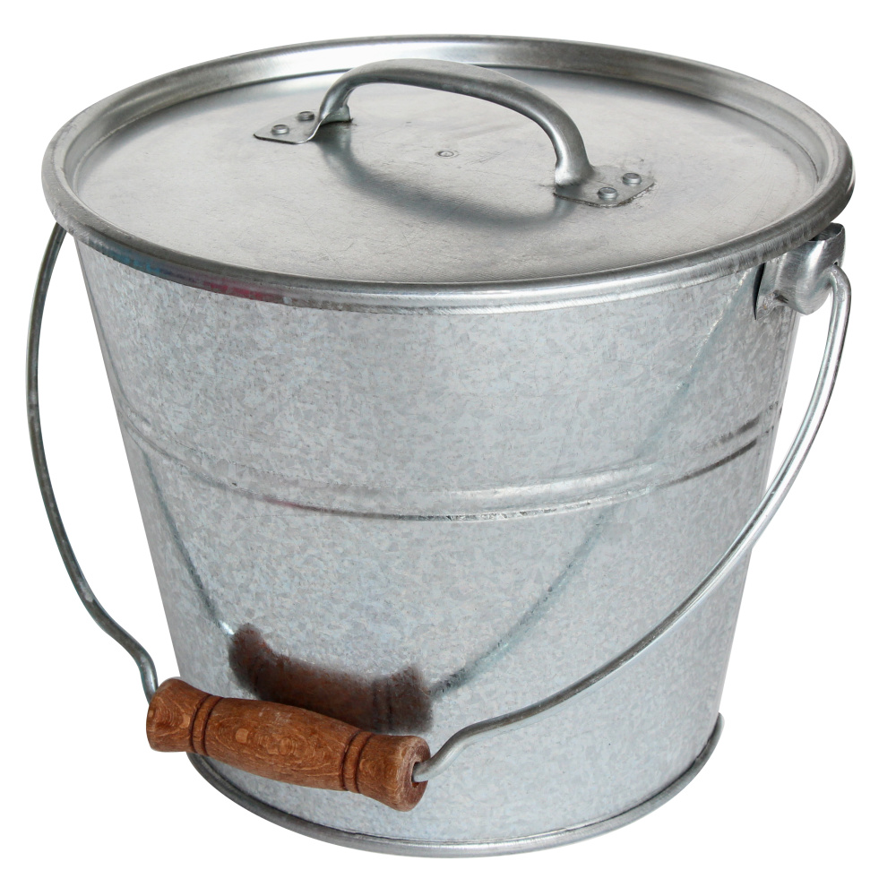 Guillouard seau en zinc avec couvercle - 5 L