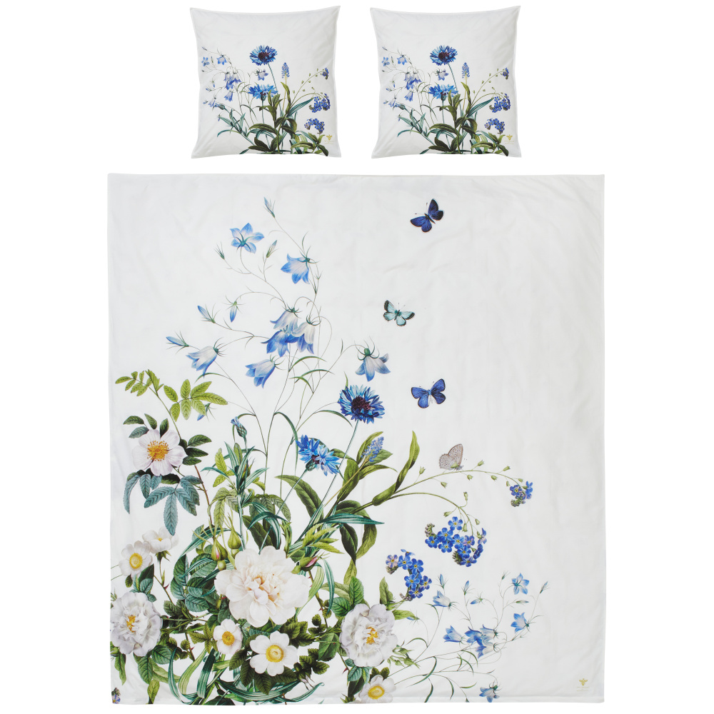 Parure de lit double Jim Lyngvild, 200 x 220 cm - Blue Flower Garden - Image 2